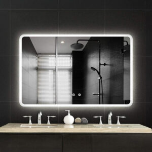 anti fog rounded corner led mirror