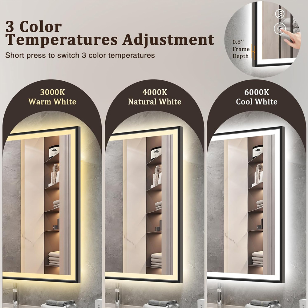 Dimming and 3 color temperature
