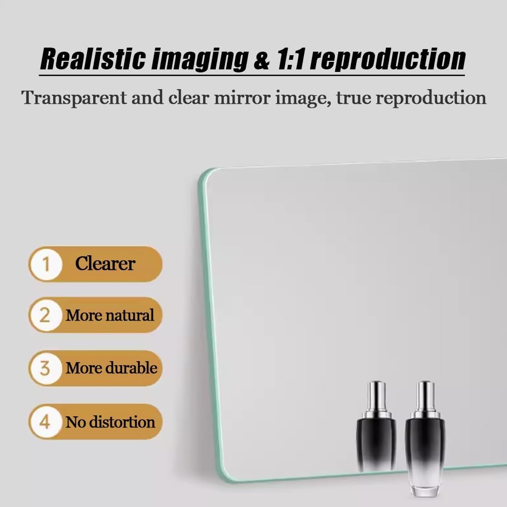 pill shaped black frame bathroom mirror