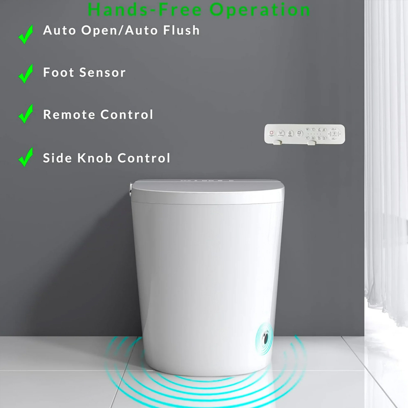 advanced smart bidet toilet with temperature control
