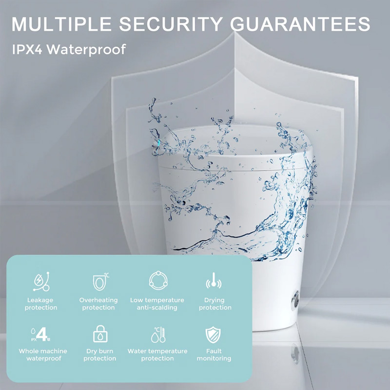 smart toilet with tank bidet toilet with auto dual flush