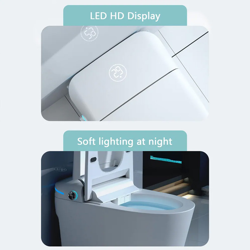 smart toilet with tank bidet toilet with auto dual flush