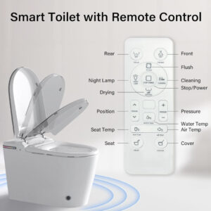 Smart toilet remote control