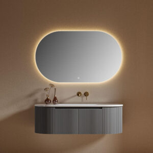 Floating Bathroom Cabinet with Integrated Basin