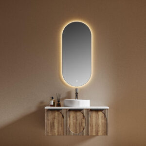 Bathroom Vanity modern bathroom cabinet with textured front panels