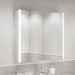 led mirror cabinet with anti fog and soft light