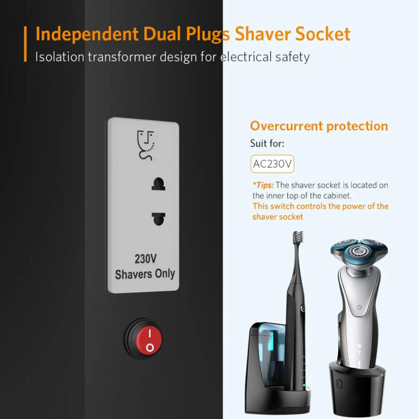 led mirror cabinets designed for professional projects