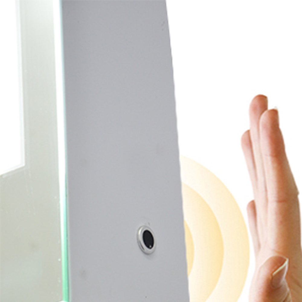 recessed led mirror cabinet with minimalist design