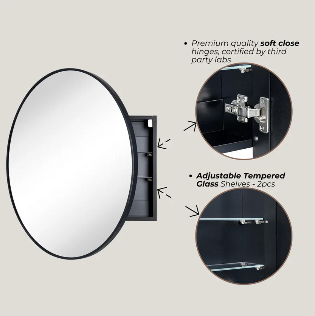 simple style mirror cabinet for commercial bathroom fit out
