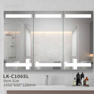 Wide LED Mirror Cabinet for Shared Bathrooms